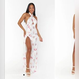 Show me your mumu- Adele Halter Maxi Dress